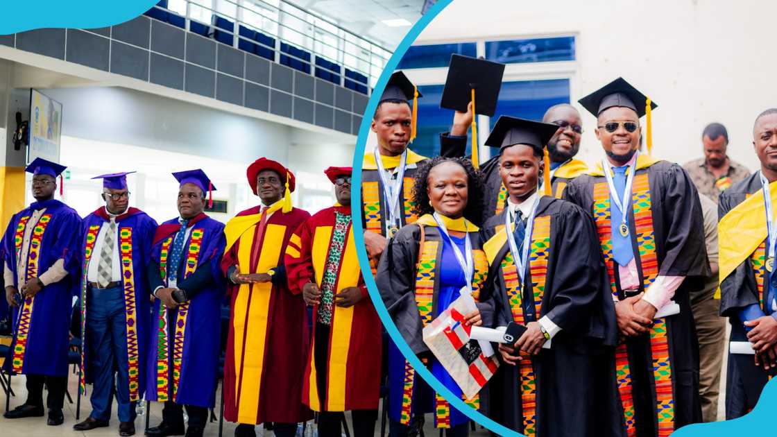 Bluecrest University College staff and fresh graduates at a recent graduation ceremony Bluecrest University College staff and fresh graduates at a recent graduation ceremony