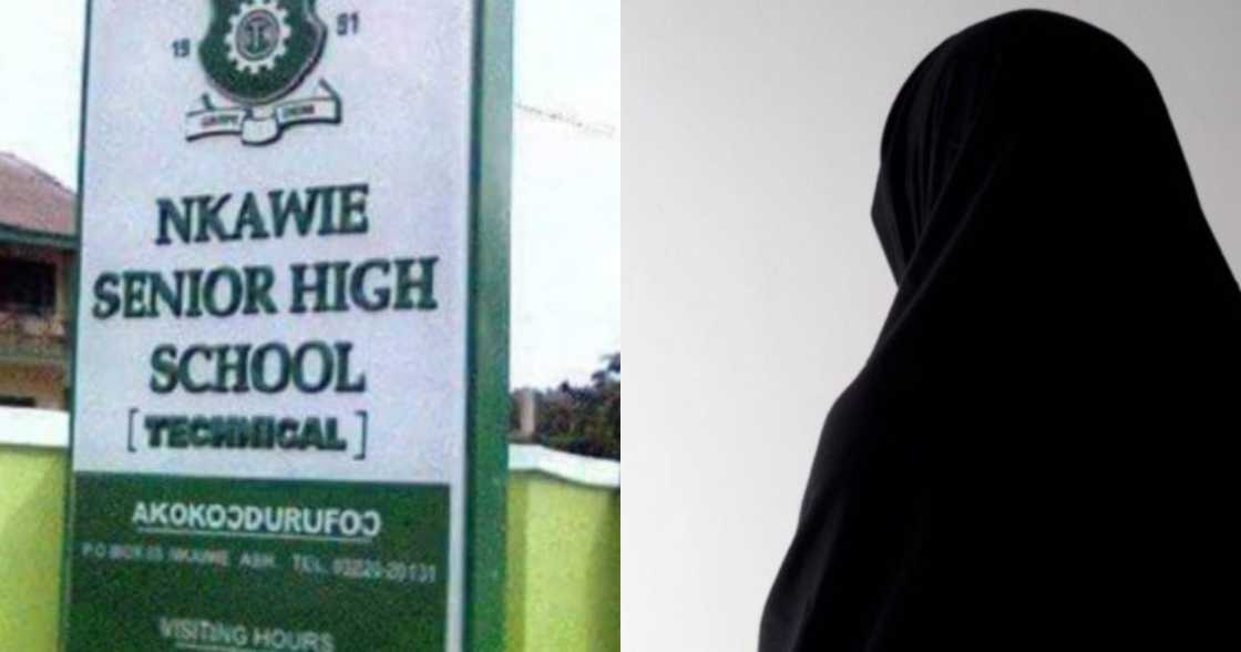 Nkawie SHS allegedly refuses to admit Muslim girl for wearing hijab Nkawie SHS allegedly refuses to admit Muslim girl for wearing hijab