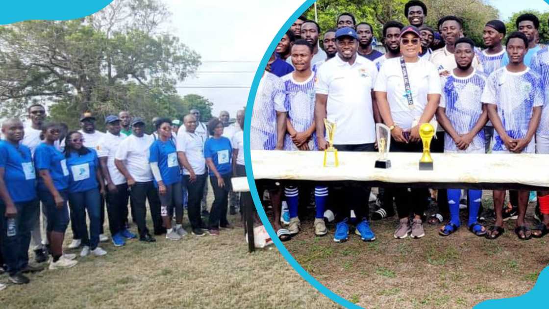 Regional Maritime University staff and students on sports day