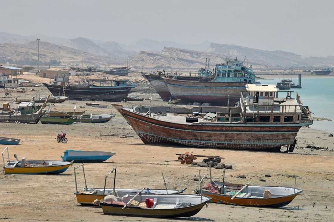 Traditional wooden ships on Iran's Qeshm island in the Gulf, seen on April 29, 2023 Traditional wooden ships on Iran's Qeshm island in the Gulf, seen on April 29, 2023