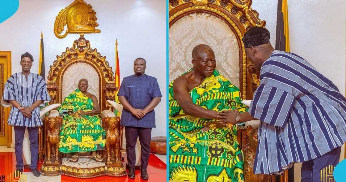Haruna Iddrisu, the Asantehene, Otumfuo Osei Tutu II, Manhyia Palace, Education Minister. Haruna Iddrisu, the Asantehene, Otumfuo Osei Tutu II, Manhyia Palace, Education Minister.