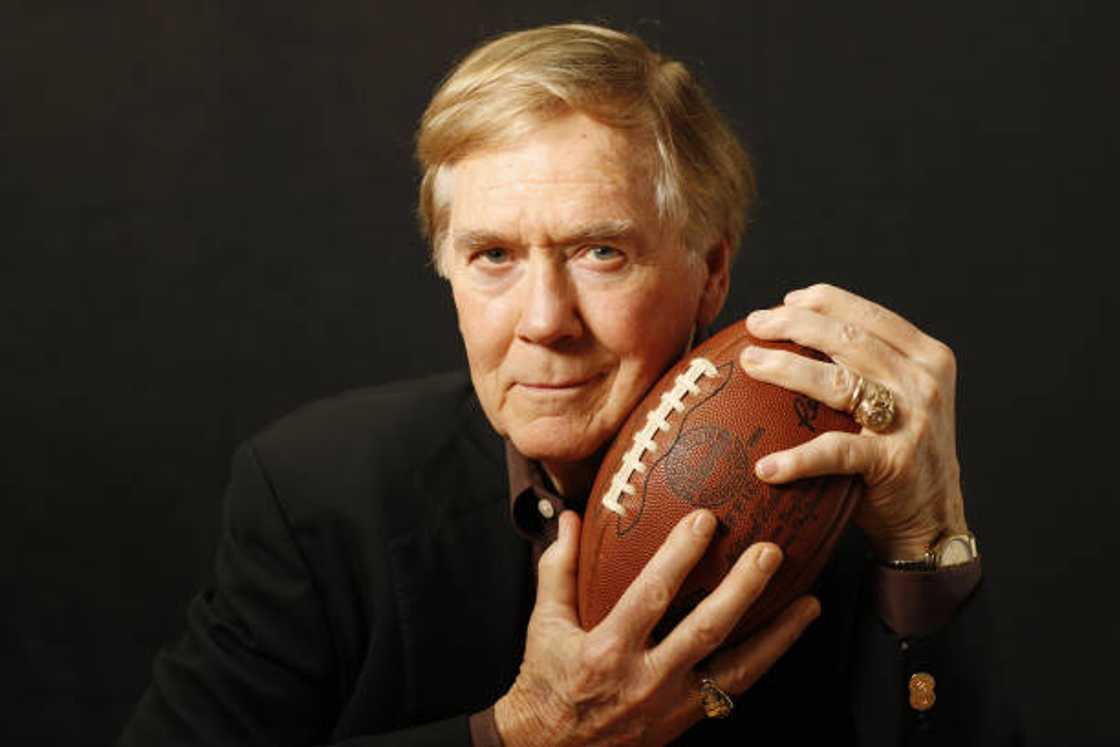 Closeup portrait of Raymond Berry Closeup portrait of Raymond Berry