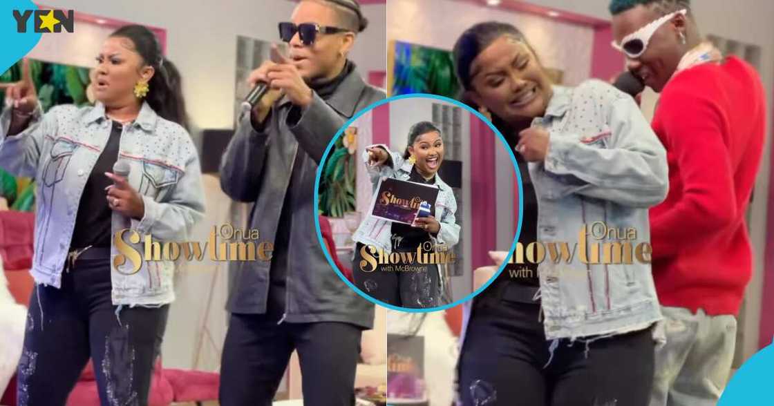 Nana Ama McBrown, OliveTheBoy and JZyNo Nana Ama McBrown, OliveTheBoy and JZyNo