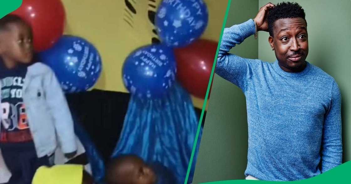 A TikTok video shows a man ruining a toddler's birthday cake. A TikTok video shows a man ruining a toddler's birthday cake.