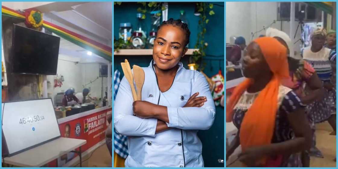 Failatu Abdul-Razak Joins Cultural Dancers To Do The ‘Tora’ Dance At 46-Hour Cooking Mark Failatu Abdul-Razak Joins Cultural Dancers To Do The ‘Tora’ Dance At 46-Hour Cooking Mark