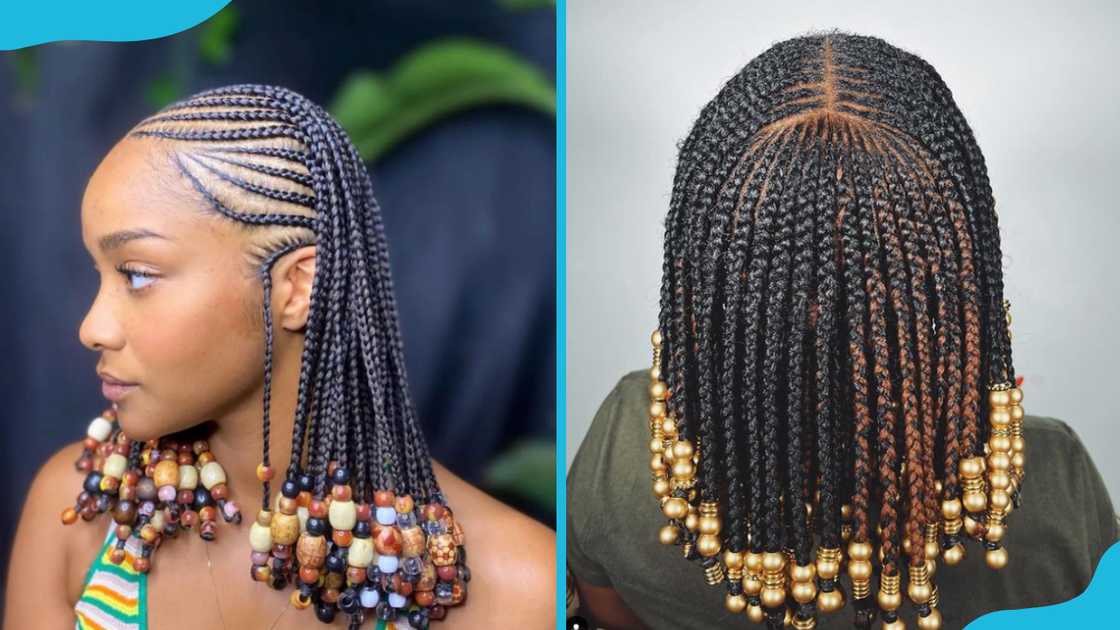 Braids with beads Braids with beads