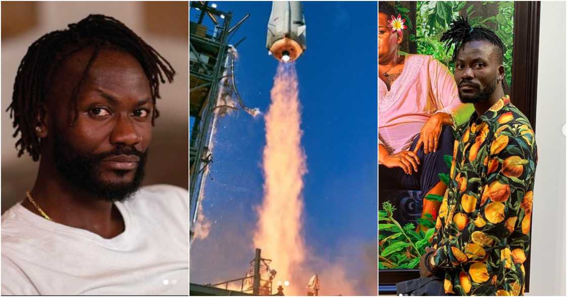 Historic: First Ghanaian artwork by Amoako Boafo to enter space on August 26 Historic: First Ghanaian artwork by Amoako Boafo to enter space on August 26