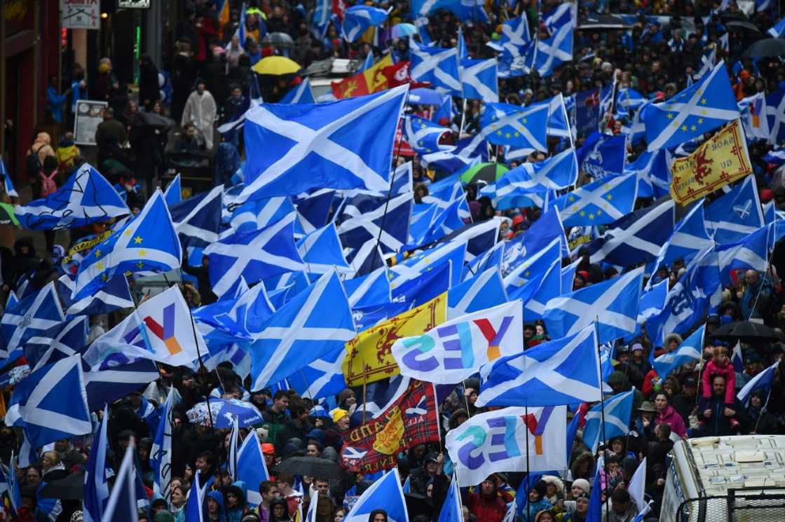 In the last independence referendum in 2014, 55 percent of Scots backed the status quo In the last independence referendum in 2014, 55 percent of Scots backed the status quo