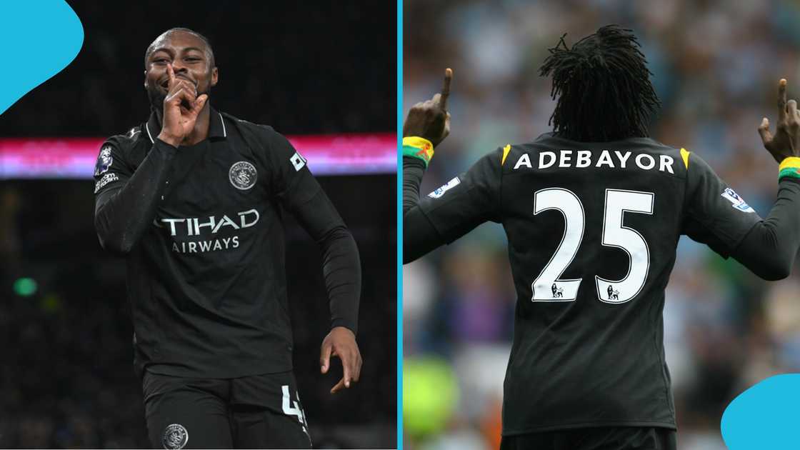 Antoine Semenyo, Manchester City, Emmanuel Adebayor, Semenyo's first five appearances Manchester City, Semenyo-Adebayor comparison, football goals record, Manchester City player milestones. Antoine Semenyo, Manchester City, Emmanuel Adebayor, Semenyo's first five appearances Manchester City, Semenyo-Adebayor comparison, football goals record, Manchester City player milestones.