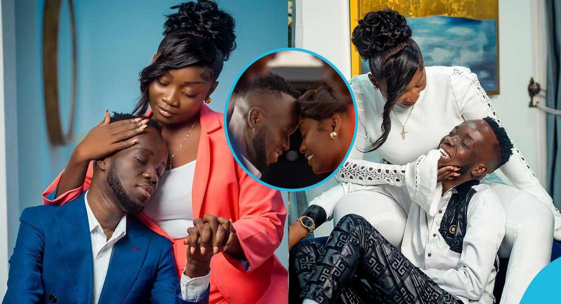 Akwaboah and his fiancée Akwaboah and his fiancée