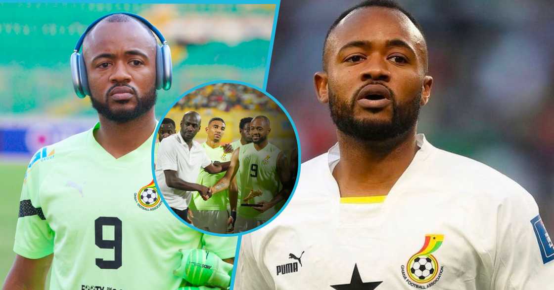 Jordan Ayew was honoured for reaching 100 caps for Ghana Jordan Ayew was honoured for reaching 100 caps for Ghana