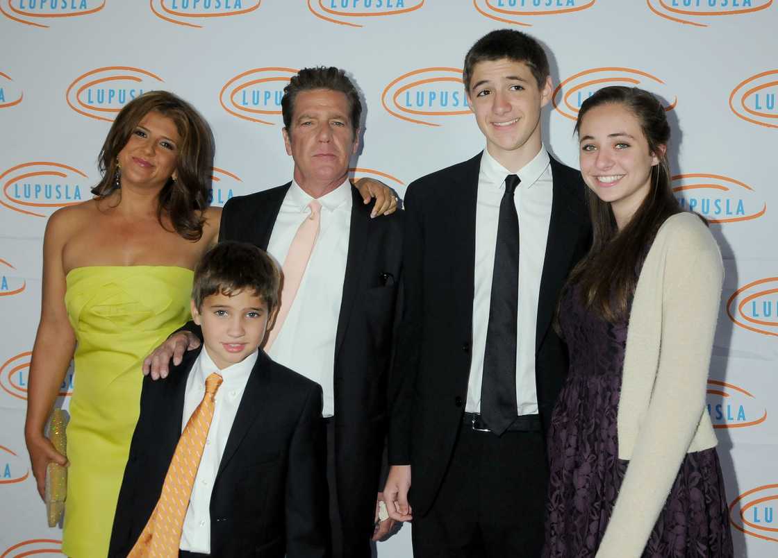 Glenn Frey, wife Cindy and family arrive at the 10th Annual Lupus LA Orange Ball at the Beverly Wilshire Hotel in Beverly Hills, California