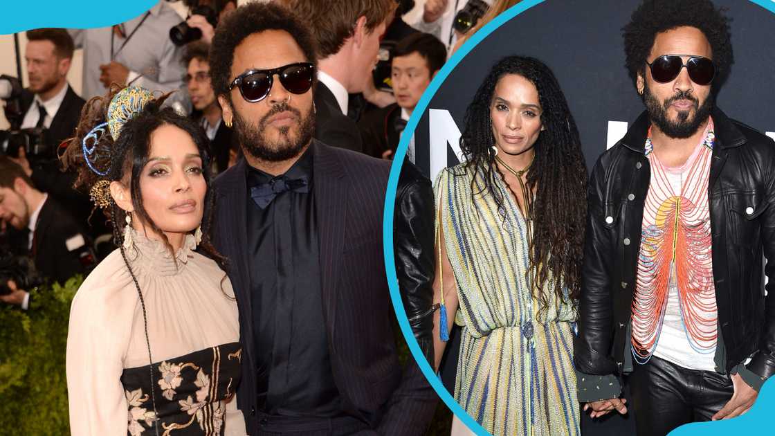 Lisa and Lenny Kravitz attend the 'China: Through The Looking Glass' Costume Institute Benefit Gala (L). They arrive at the Saint Laurent at the Palladium(R).