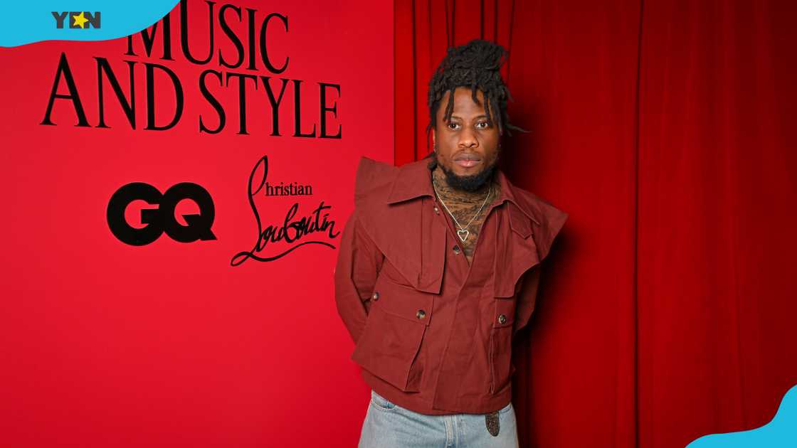Obongjayar attends a British GQ and fashion designer Christian Louboutin event Obongjayar attends a British GQ and fashion designer Christian Louboutin event