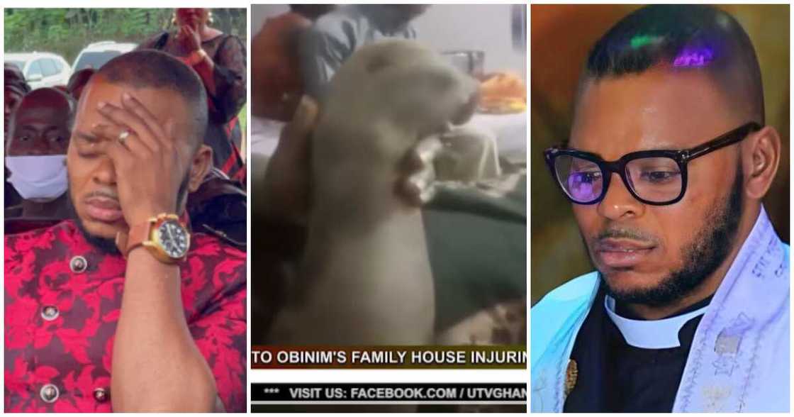 Obinim's family house raided by tipper truck Obinim's family house raided by tipper truck