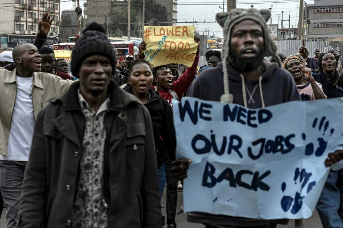 Kenyans protested in July over the state of the economy