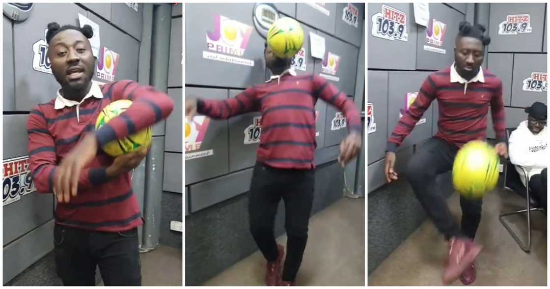 Amerado Burner flaunts football possession skills Amerado Burner flaunts football possession skills