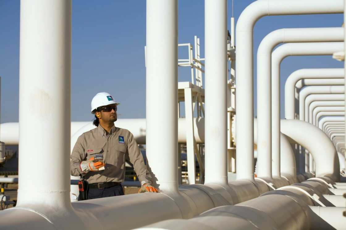 A handout picture provided by Energy giant Saudi Aramco, Saudi Arabia's Oil Company, shows one of its engineers at Yanbu refinery on January 16, 2011 A handout picture provided by Energy giant Saudi Aramco, Saudi Arabia's Oil Company, shows one of its engineers at Yanbu refinery on January 16, 2011