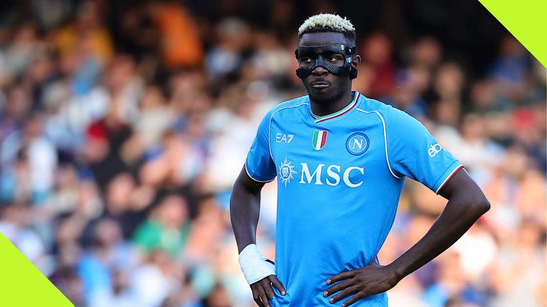 Victor Osimhen in action for Napoli last season. Victor Osimhen in action for Napoli last season.