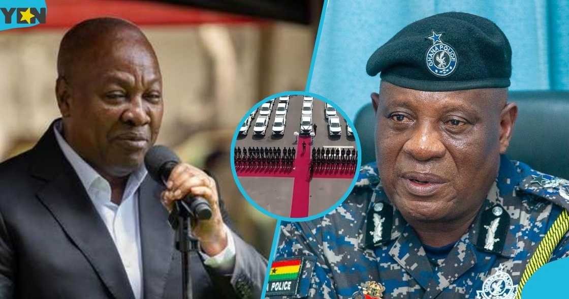 Presdent John Mahama, Nissan Pickup trucks, Ghana Police Service, IGP, Christian Tetteh Yohuno Presdent John Mahama, Nissan Pickup trucks, Ghana Police Service, IGP, Christian Tetteh Yohuno