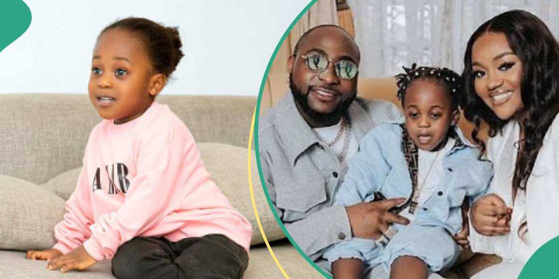 Singer Davido with his wife and their late son Ifeanyi Singer Davido with his wife and their late son Ifeanyi