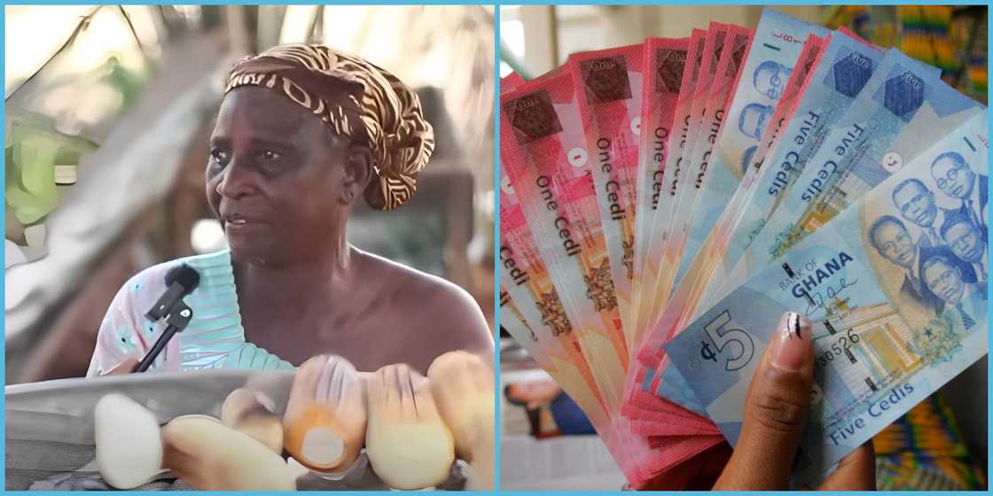 Ghanaian woman who sells roasted shares her maximum daily expenditure on herself. Ghanaian woman who sells roasted shares her maximum daily expenditure on herself.