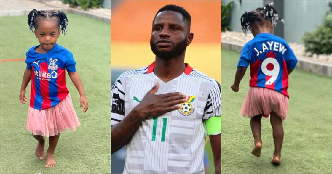 When you are in love with your photocopy - Mubarak Wakaso flaunts all-grown daughter in new photo