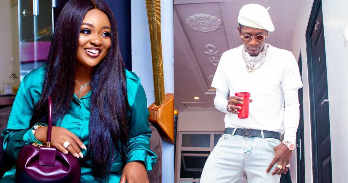 Jackie Appiah reacts; shows maturity after Shatta Wale 'unmasked' her Jackie Appiah reacts; shows maturity after Shatta Wale 'unmasked' her