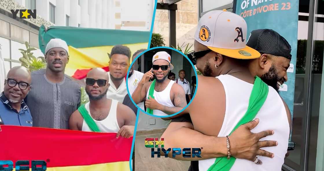 Jeremiah Owusu-Koramoah and King Promise Jeremiah Owusu-Koramoah and King Promise