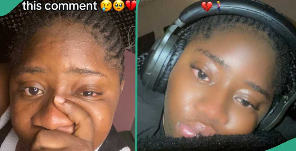 Lady in tears as she recalls how she was dumped during video call Lady in tears as she recalls how she was dumped during video call