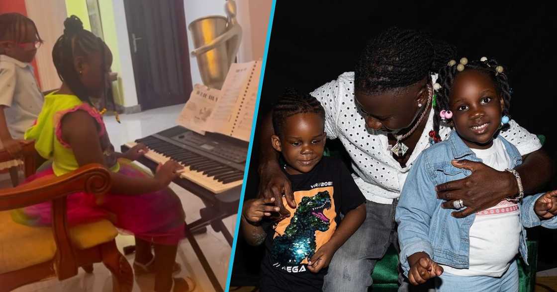Stonebwoy and his kids Stonebwoy and his kids