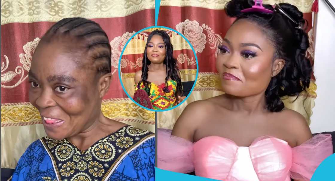 Ghanaian makeup artist makes bride look 10 years younger Ghanaian makeup artist makes bride look 10 years younger