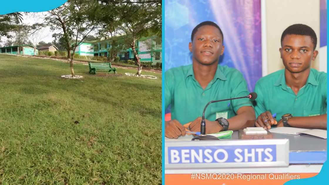 Benso Senior High Technical School field and students Benso Senior High Technical School field and students