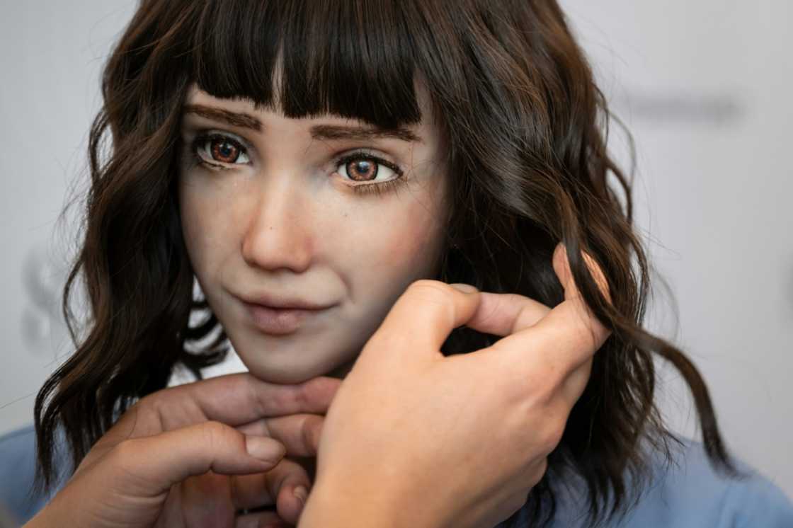 Healthcare assistant robot 'Grace' at the ITU's AI for Good Global Summit in July 2023 Healthcare assistant robot 'Grace' at the ITU's AI for Good Global Summit in July 2023