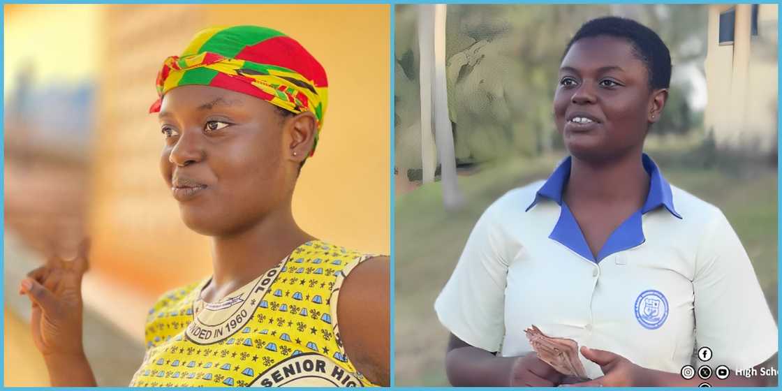 Tricia, a student of Nsein SHS, receives GH¢1000 as a gift after she called for a review of Free SHS. Tricia, a student of Nsein SHS, receives GH¢1000 as a gift after she called for a review of Free SHS.