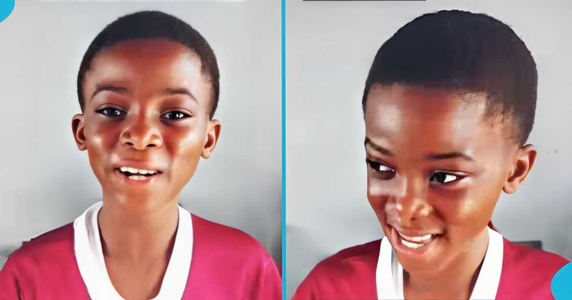 Nigerian boy, school pupil, speak Ga, local Ghanaian language