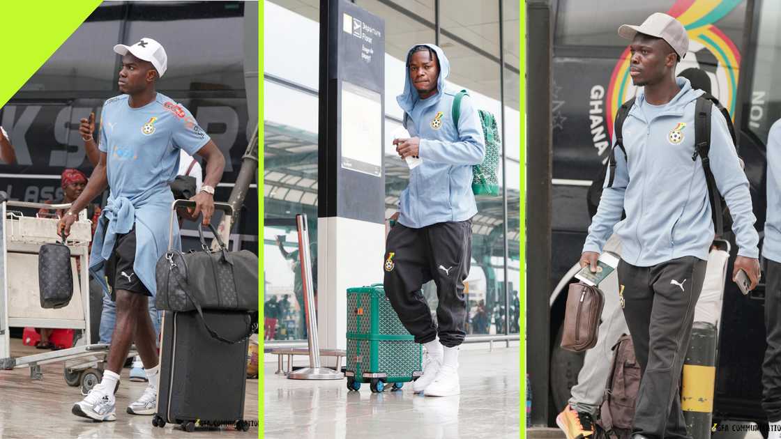 Ghana Black Stars players leave for Libya ahead of Sudan clash.