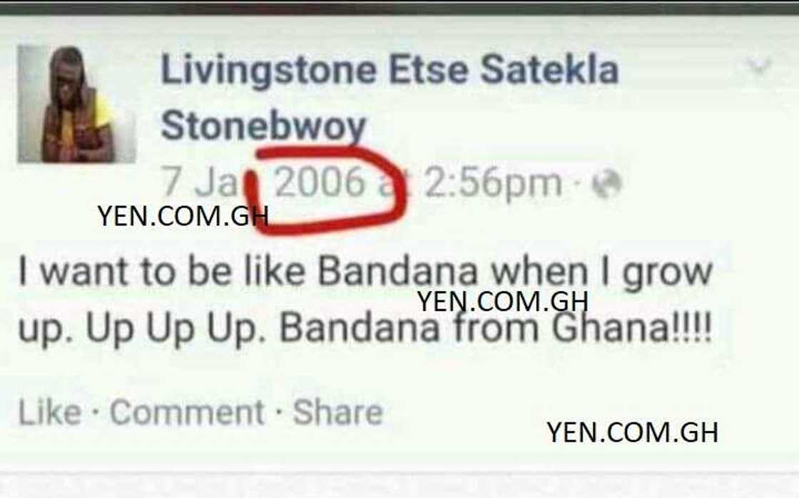 Post of Stonebwoy saying he wanted to be like Shatta Wale pops up (Photo) Post of Stonebwoy saying he wanted to be like Shatta Wale pops up (Photo)