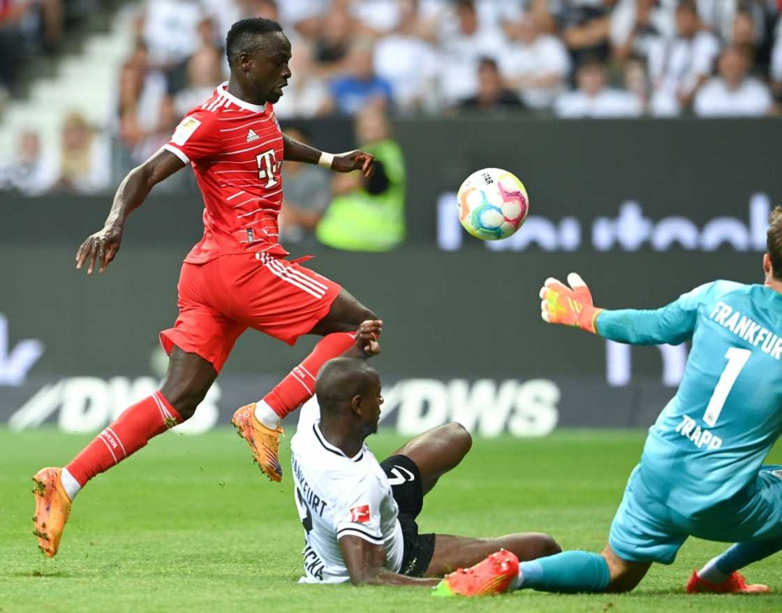 On target: Bayern Munich's Senegalese forward Sadio Mane in action on Friday On target: Bayern Munich's Senegalese forward Sadio Mane in action on Friday