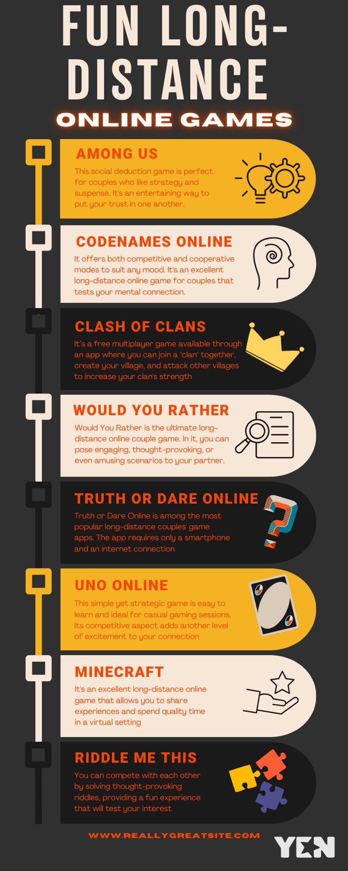 Fun long-distance online games Fun long-distance online games