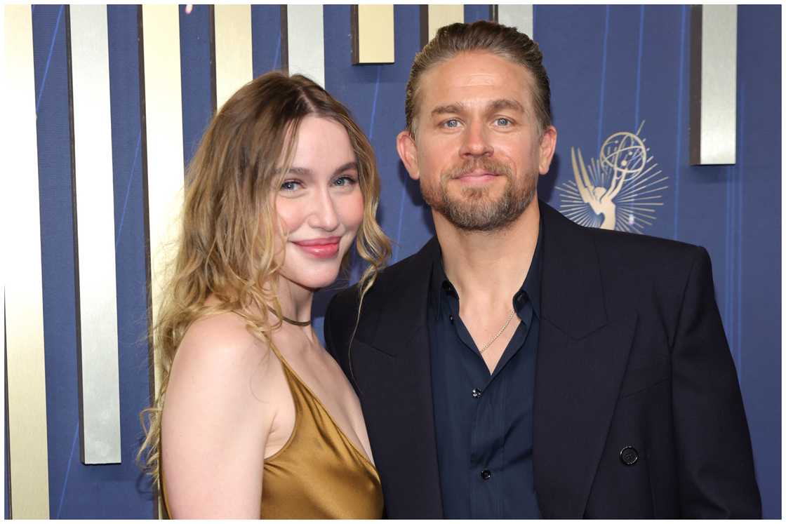 Morgana and Charlie are seen together at the 77th Primetime Emmy Awards. Morgana and Charlie are seen together at the 77th Primetime Emmy Awards.