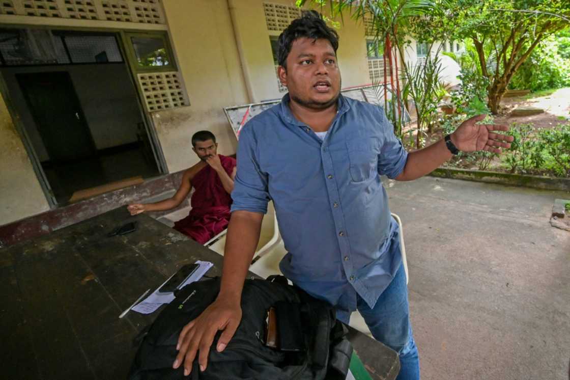 Mudalige was snatched off the streets by police a month after the protests and spent 167 days in custody Mudalige was snatched off the streets by police a month after the protests and spent 167 days in custody