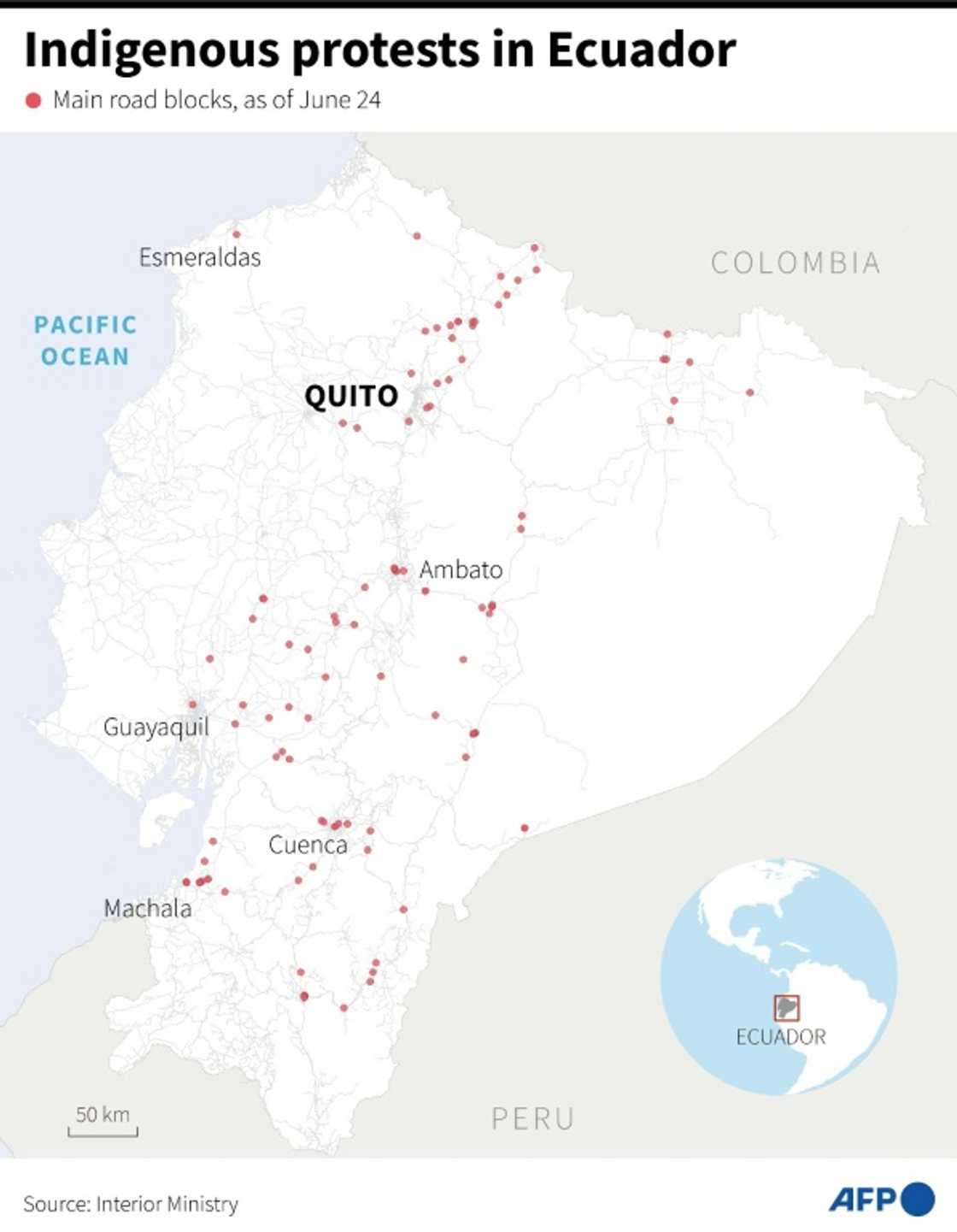 Protests in Ecuador Protests in Ecuador