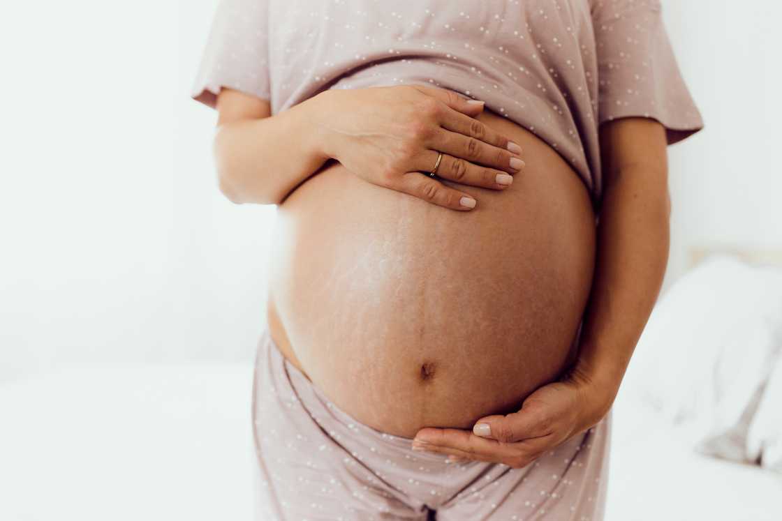 A pregnant woman A pregnant woman