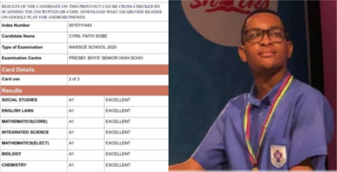 Cyril Sobe: Brilliant PRESEC Science student scores straight 8As in WASSCE (Photos) Cyril Sobe: Brilliant PRESEC Science student scores straight 8As in WASSCE (Photos)