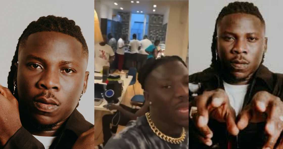 Stonebwoy throws shade after flying entire crew to France. Video pops up