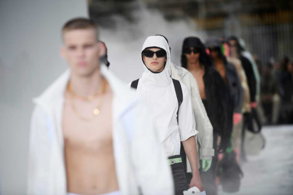 Designer Matthew Williams channeled the vibe of California streetwear for his first menswear show for Givenchy