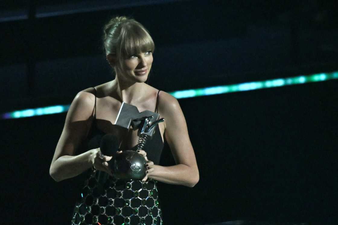 Taylor Swift, shown here at the 2022 MTV Europe Music Awards in Düsseldorf on November 13, 2022 Taylor Swift, shown here at the 2022 MTV Europe Music Awards in Düsseldorf on November 13, 2022