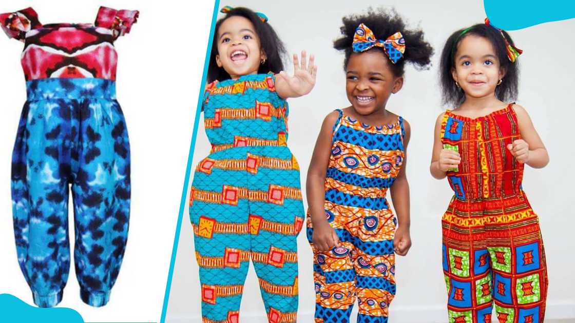 Young girls in Ankara jumpsuits Young girls in Ankara jumpsuits