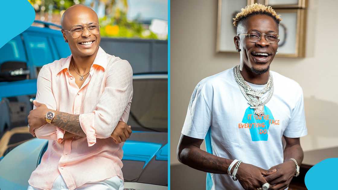 Andre Ayew, Shatta Wale, musician, Ghana Andre Ayew, Shatta Wale, musician, Ghana
